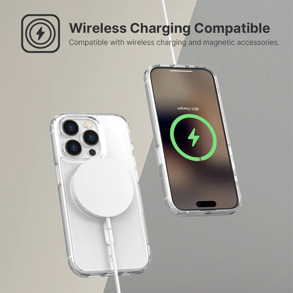 Power Support Air Jacket Mag Hybrid Case with MagSafe for iPhone 15 - Clear
