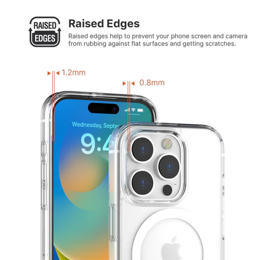 Power Support Air Jacket Mag Hybrid Case with MagSafe for iPhone 15 - Clear