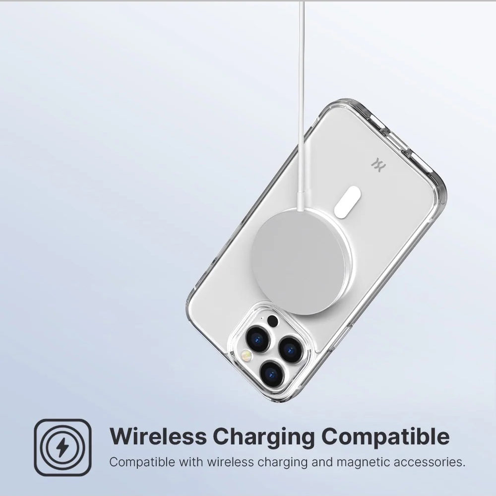 Power Support Air Jacket Mag Hybrid Case with MagSafe for iPhone 16 - Clear