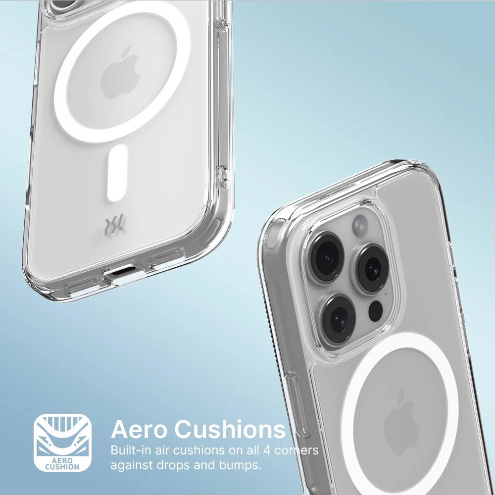 Power Support Air Jacket Mag Hybrid Case with MagSafe for iPhone 16 - Clear