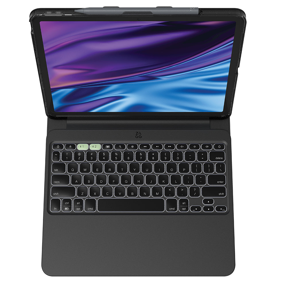 ZAGG Pro Keys 2 Keyboard Case for 13-inch iPad Air (M2/M3/M4) - Black