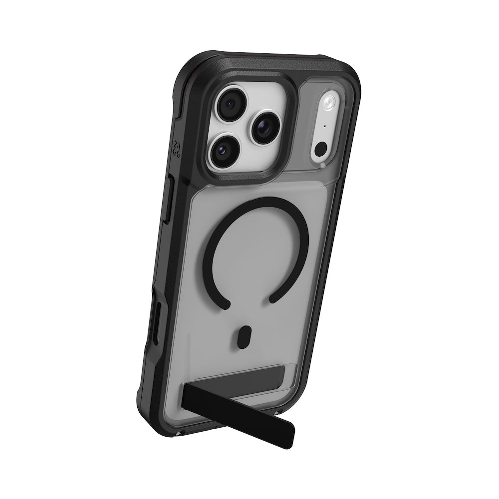 ZAGG Rainier Snap KickStand iPhone 17/18 Pro Max Smoke Black