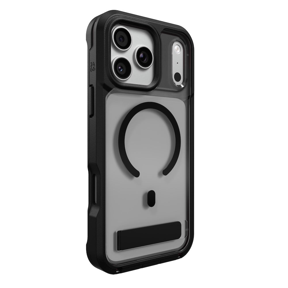 ZAGG Rainier Snap KickStand iPhone 17/18 Pro Max Smoke Black