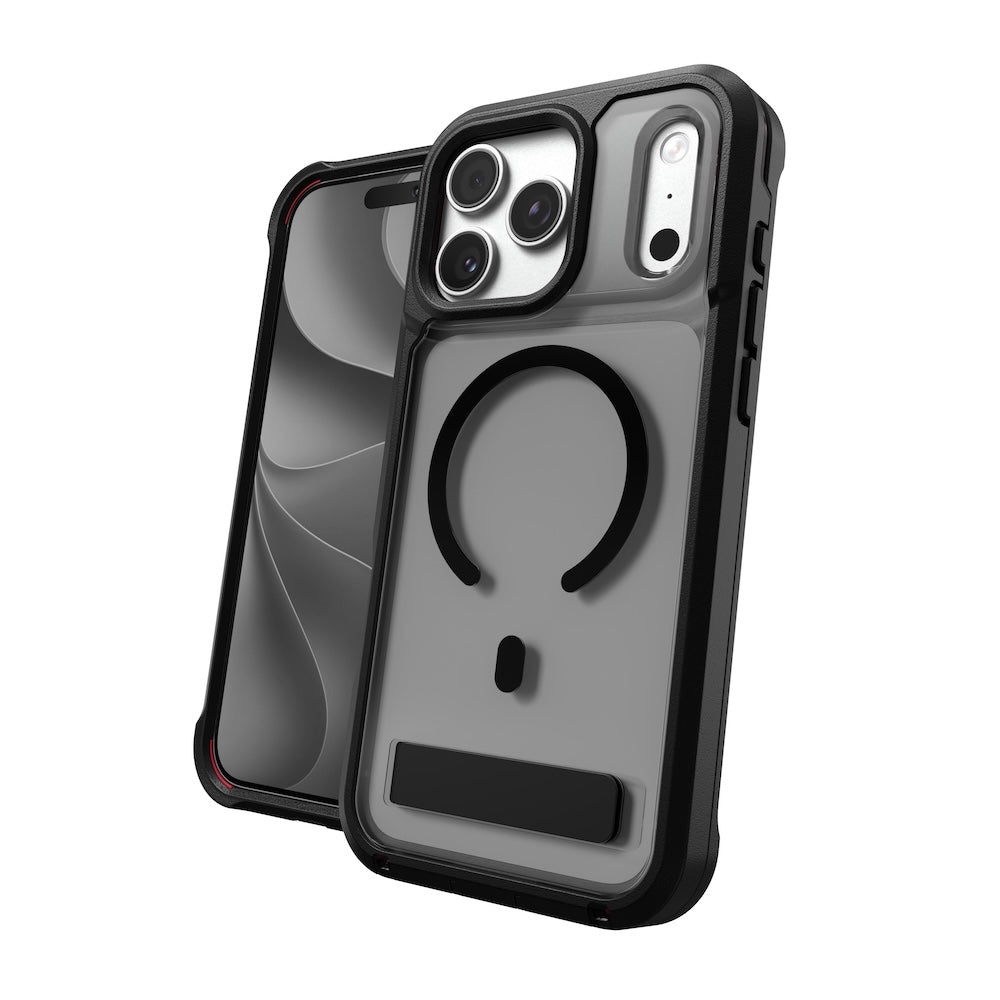 ZAGG Rainier Snap KickStand iPhone 17/18 Pro Max Smoke Black