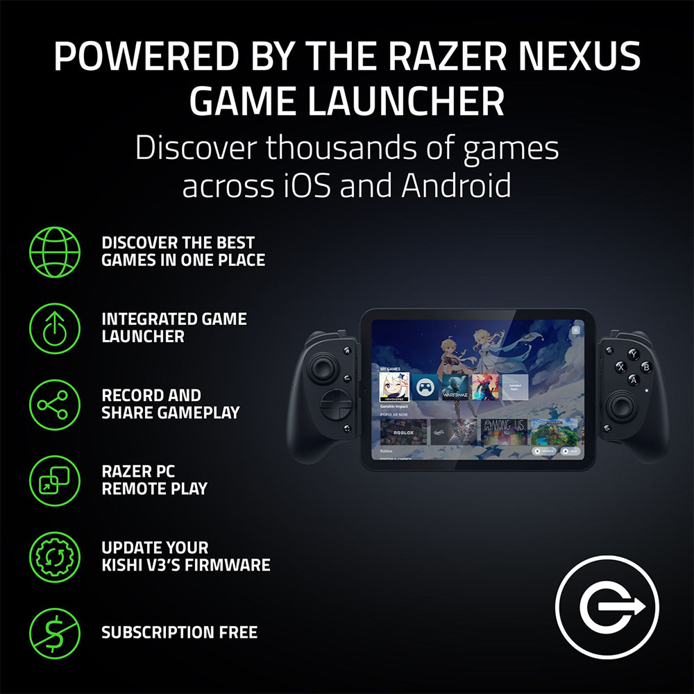 Razer Kishi V3 Pro USB-C Gaming Controller for Phones/iPad Mini/8-inch Android Tablets