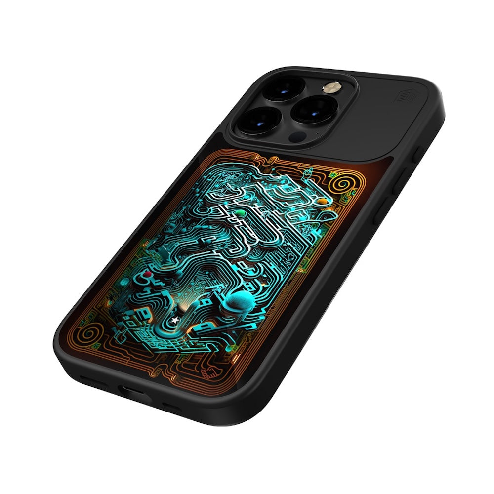 STM Reveal Warm Magsafe Case iPhone 15 Pro - Black Realm