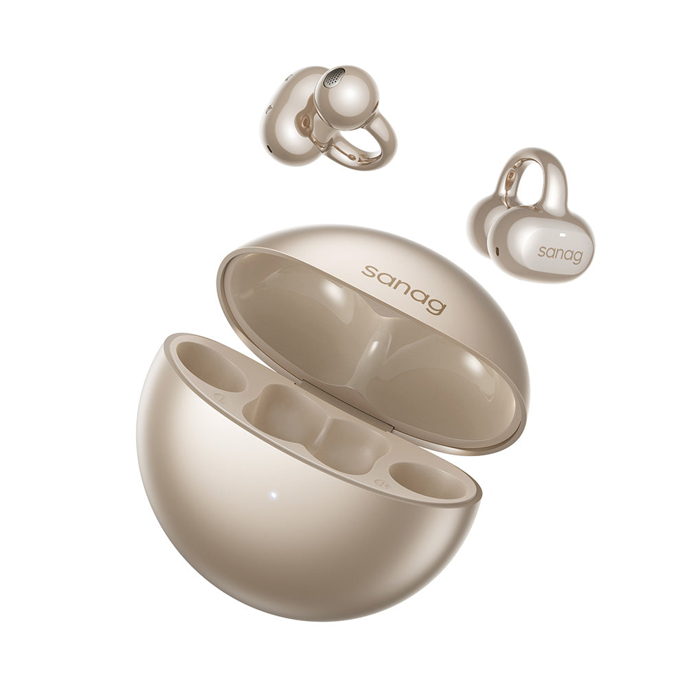 Sanag S6S Pro Ear Clip-on Wireless Bluetooth Earphones Cream