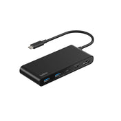 Belkin Connect 7-Port USB-C Hub with Dual USB-C Ports - Black