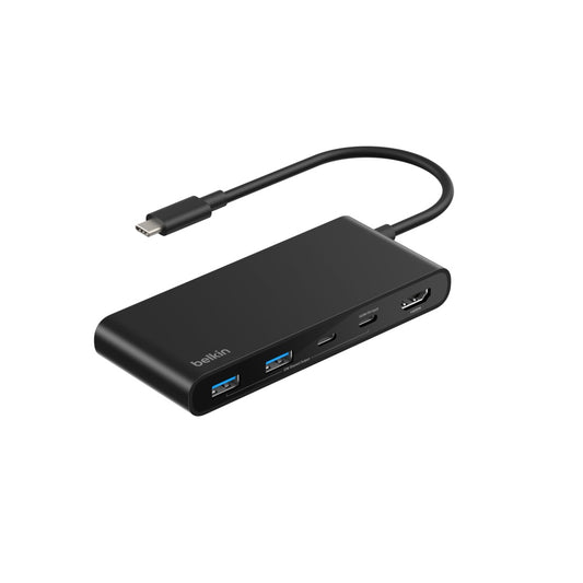 Belkin Connect 7-Port USB-C Hub with Dual USB-C Ports - Black