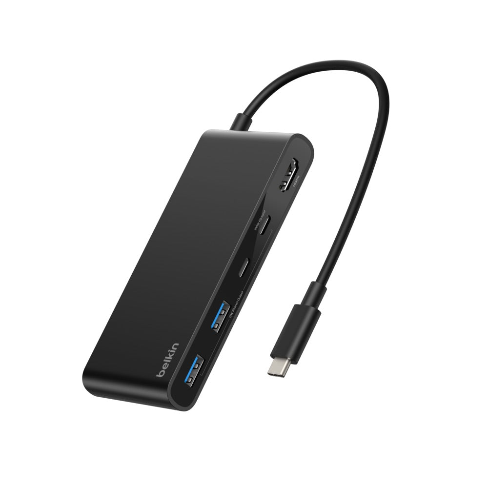 Belkin Connect 7-Port USB-C Hub with Dual USB-C Ports - Black