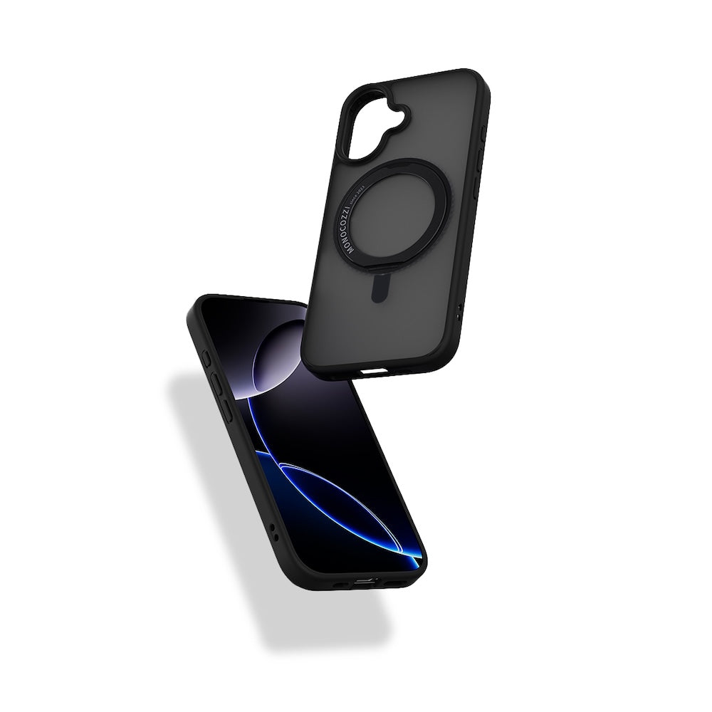 Monocozzi SAFEPROTECT Magsafe Case with Rotatable Ring for iPhone 17 - Black