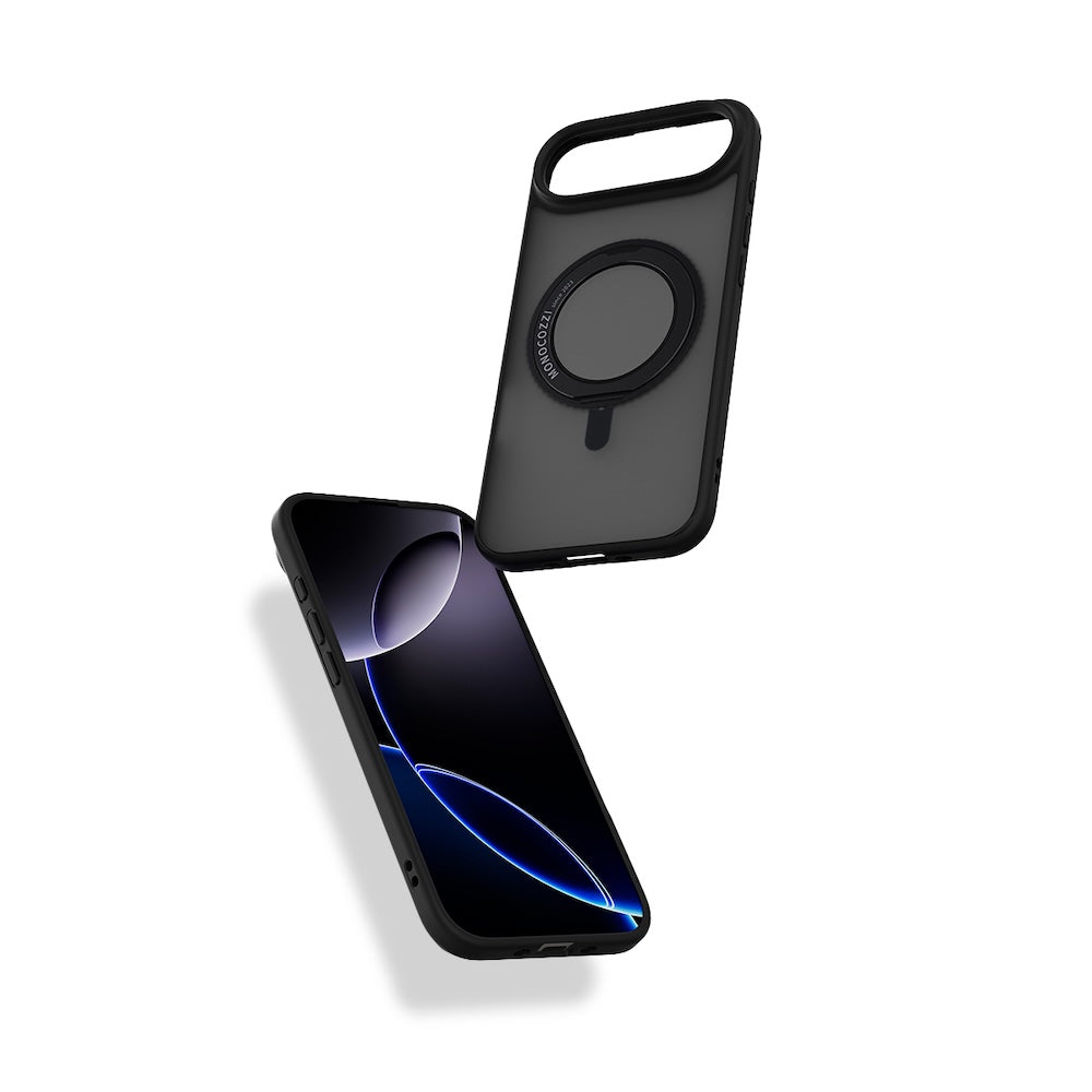 Monocozzi SAFEPROTECT Magsafe Case with Rotatable Ring for iPhone Air - Black