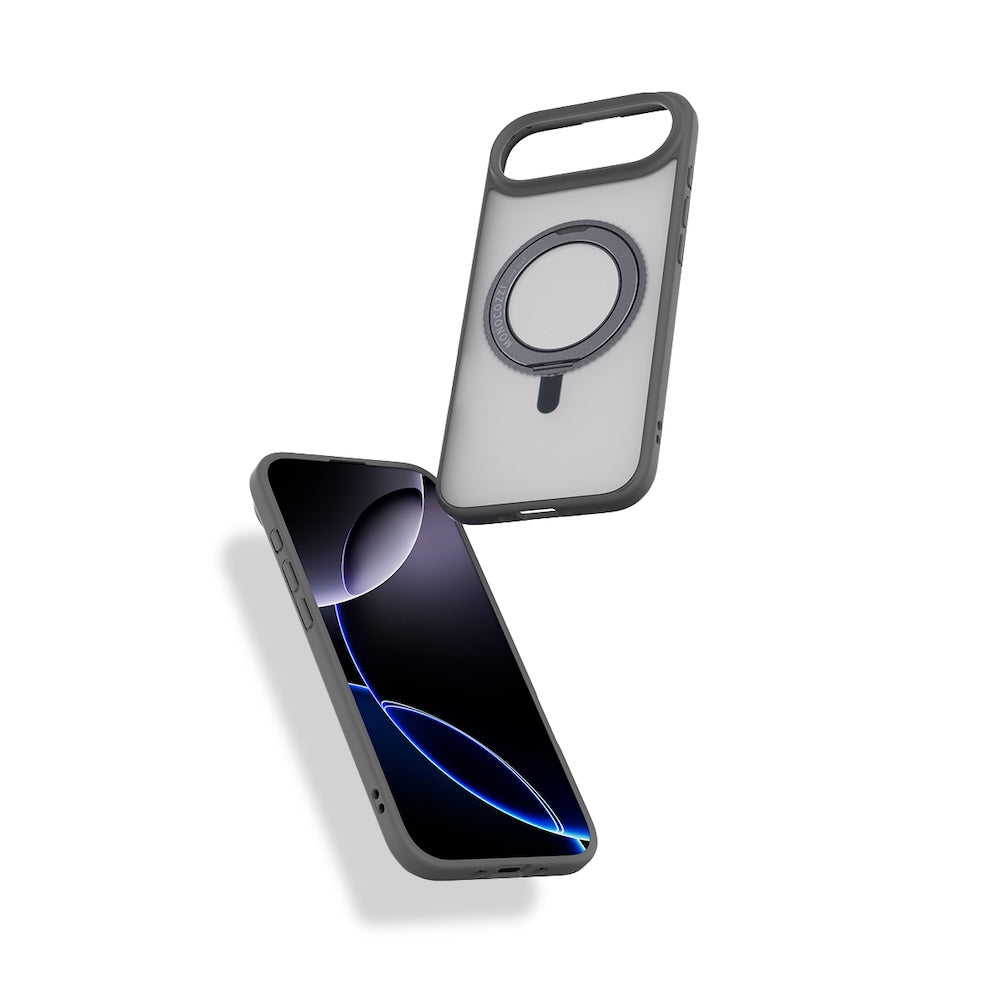 Monocozzi SAFEPROTECT Magsafe Case with Rotatable Ring for iPhone Air - Grey