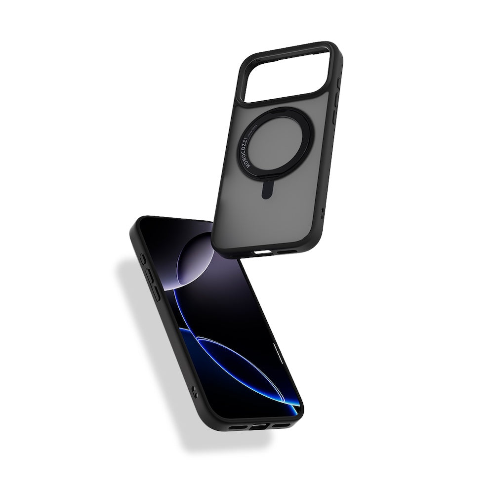 Monocozzi SAFEPROTECT Magsafe Case with Rotatable Ring for iPhone 17 Pro - Black