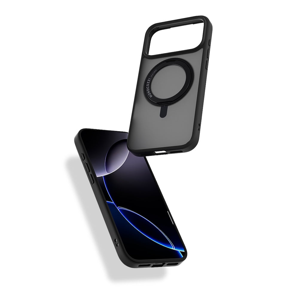 Monocozzi SAFEPROTECT Magsafe Case with Rotatable Ring for iPhone 17 Pro Max - Black