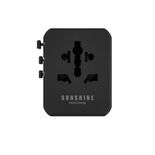 Sunshine ApexCharge GaN III 45W Travel Adapter - Black