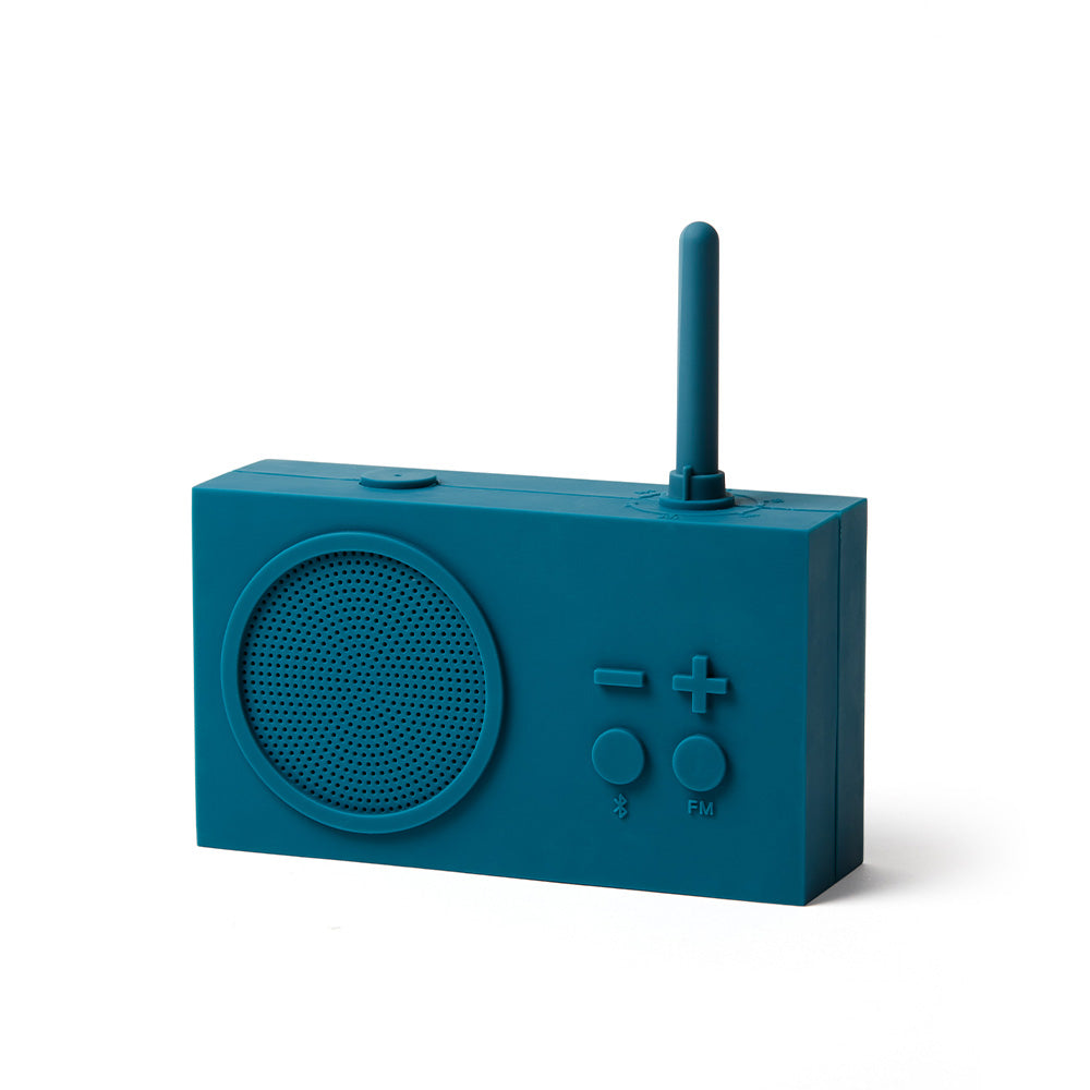 Lexon Tykho 3 Bluetooth Speaker + Radio Duck Blue