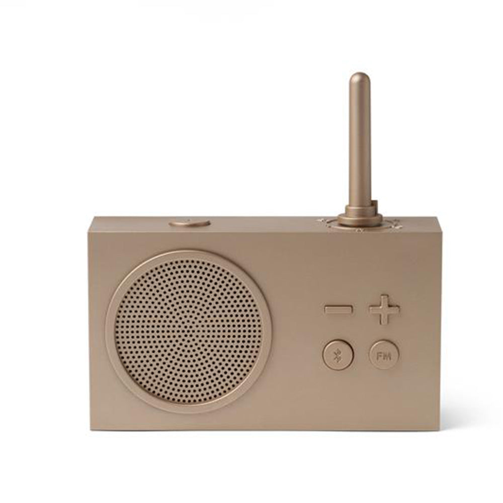 Lexon Tykho 3 Bluetooth Speaker + Radio Gold