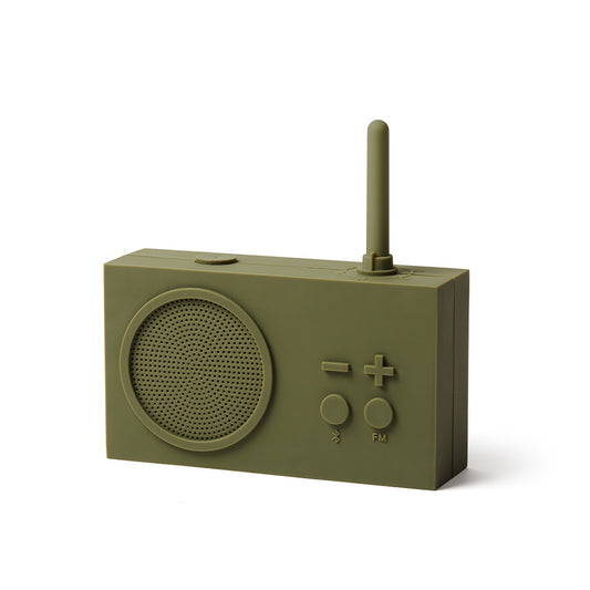Lexon Tykho 3 Bluetooth Speaker + Radio Khaki