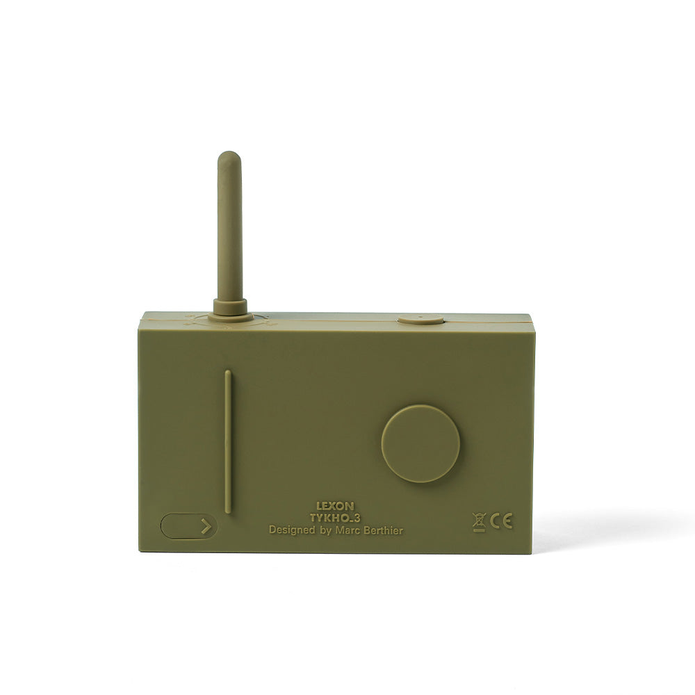 Lexon Tykho 3 Bluetooth Speaker + Radio Khaki