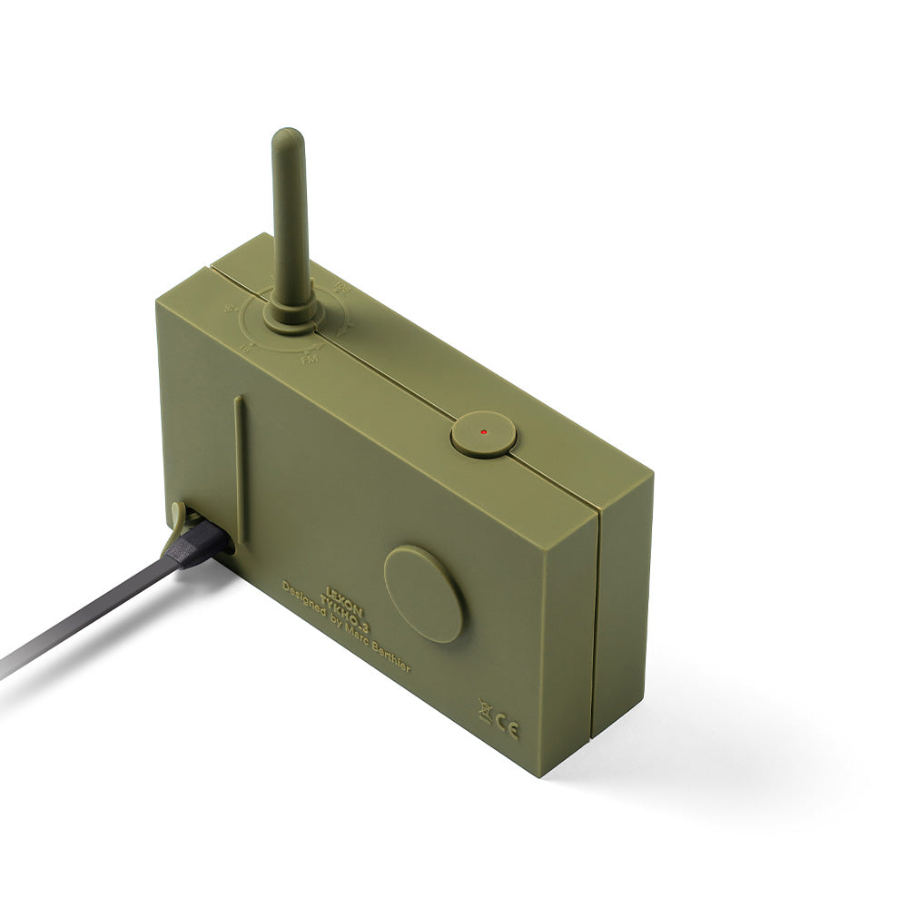 Lexon Tykho 3 Bluetooth Speaker + Radio Khaki