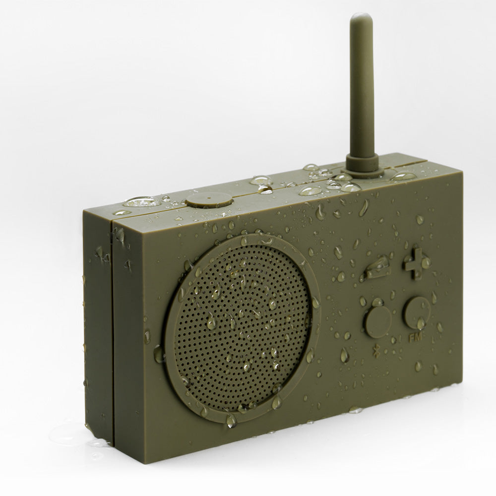 Lexon Tykho 3 Bluetooth Speaker + Radio Khaki