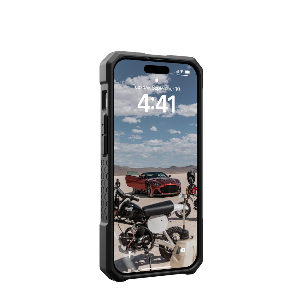 UAG Monarch Pro for Magsafe iPhone 15 Pro Case - Kevlar Black