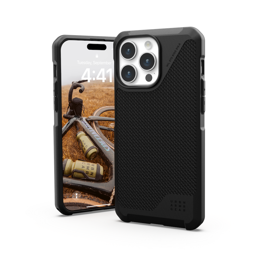 UAG Metropolis LT for Magsafe iPhone 15 Pro Max Case - Kevlar Black