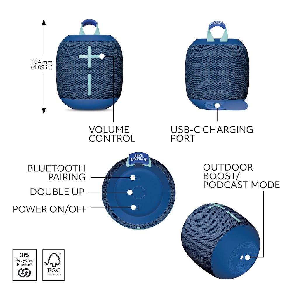 Ultimate Ears Wonderboom 4 - Cobalt Blue