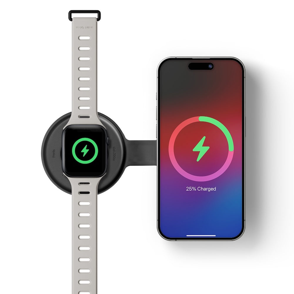 Native Union Voyage 2-in-1 Magnetic Wireless Charger - Black