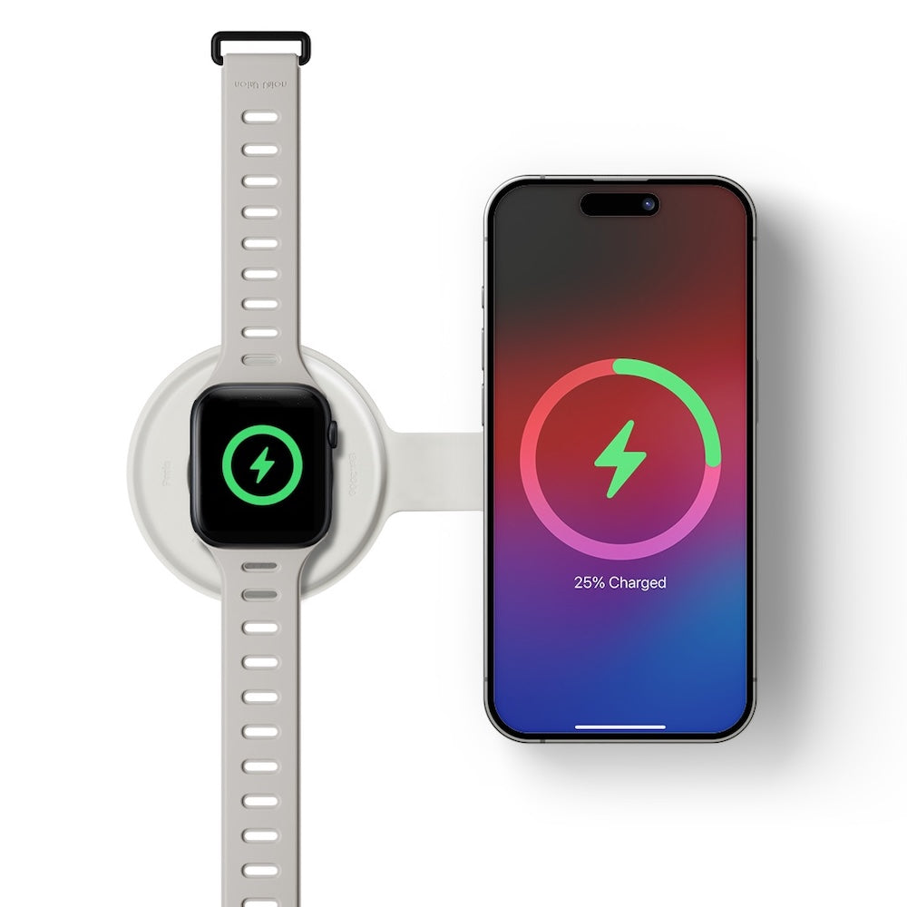 Native Union Voyage 2-in-1 Magnetic Wireless Charger - Sandstone