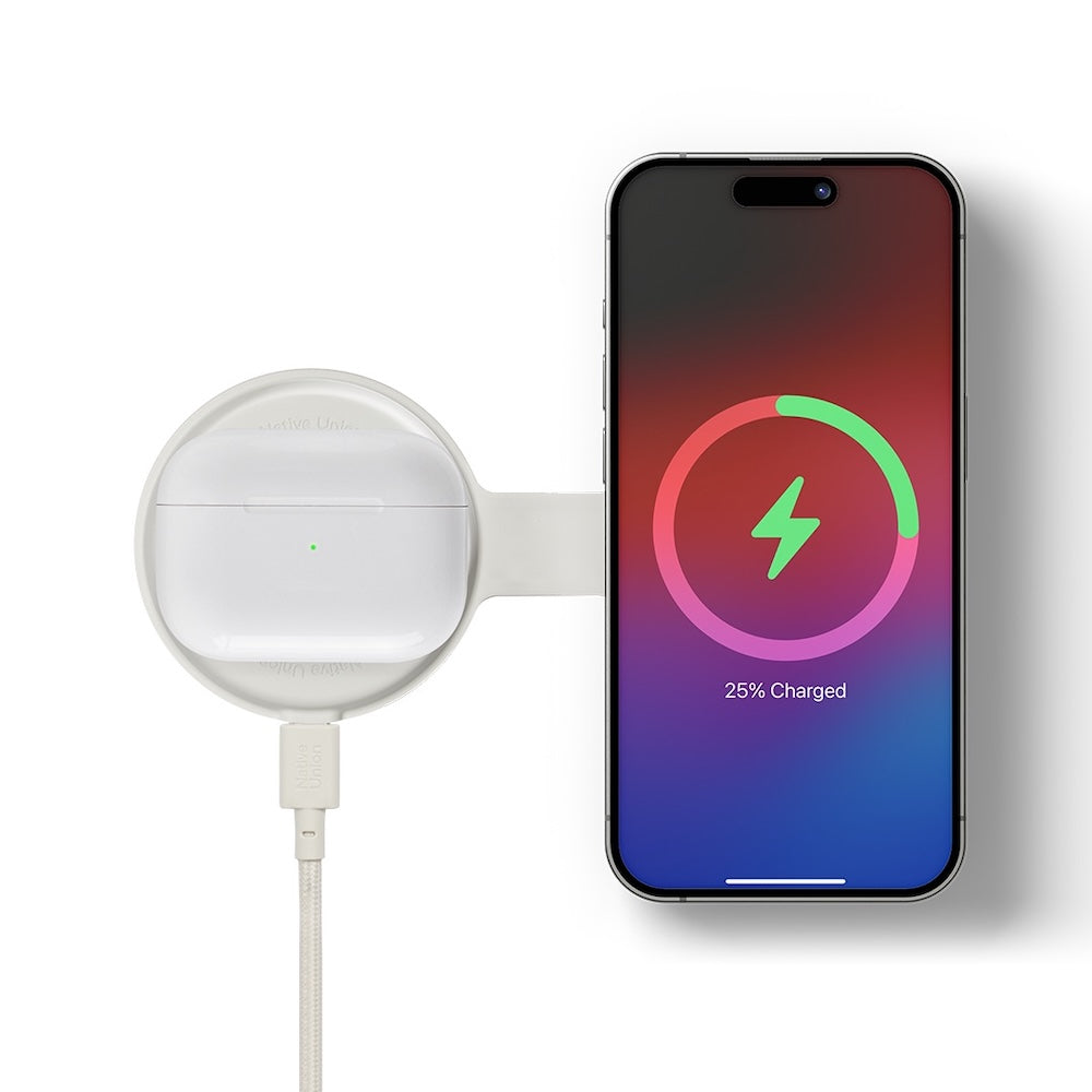 Native Union Voyage 2-in-1 Magnetic Wireless Charger - Sandstone