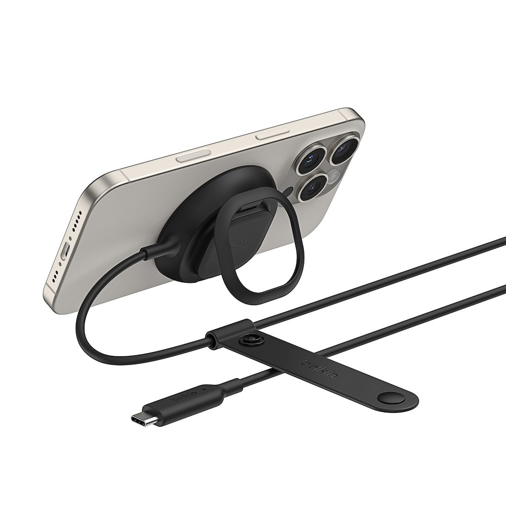 Belkin UltraCharge Magnetic Charger with Qi2 25W Square Puck Black