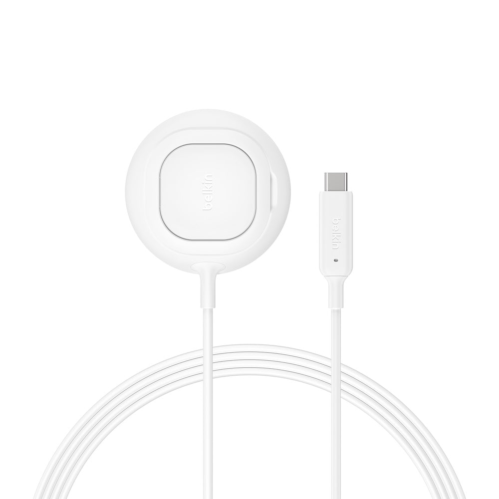 Belkin UltraCharge Magnetic Charger with Qi2 25W Square Puck White