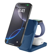 BELKIN UltraCharge 3-in-1 Foldable Magnetic Charger with Qi2 25W Blue