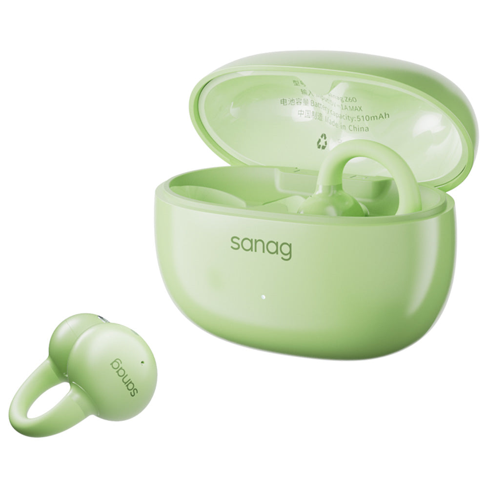 Sanag Z60S Ear Clip-on Wireless Bluetooth Earphones Green
