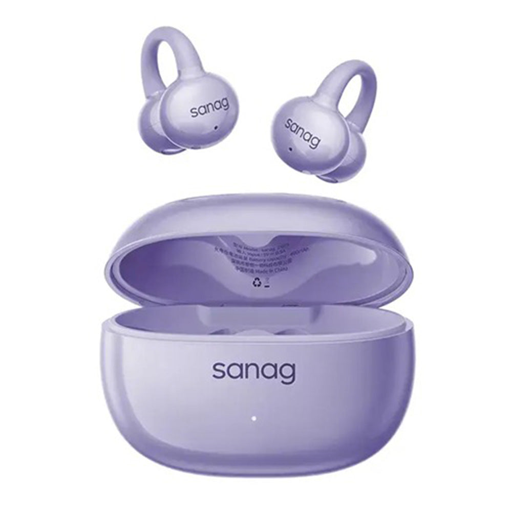 Sanag Z60S Ear Clip-on Wireless Bluetooth Earphones Purple