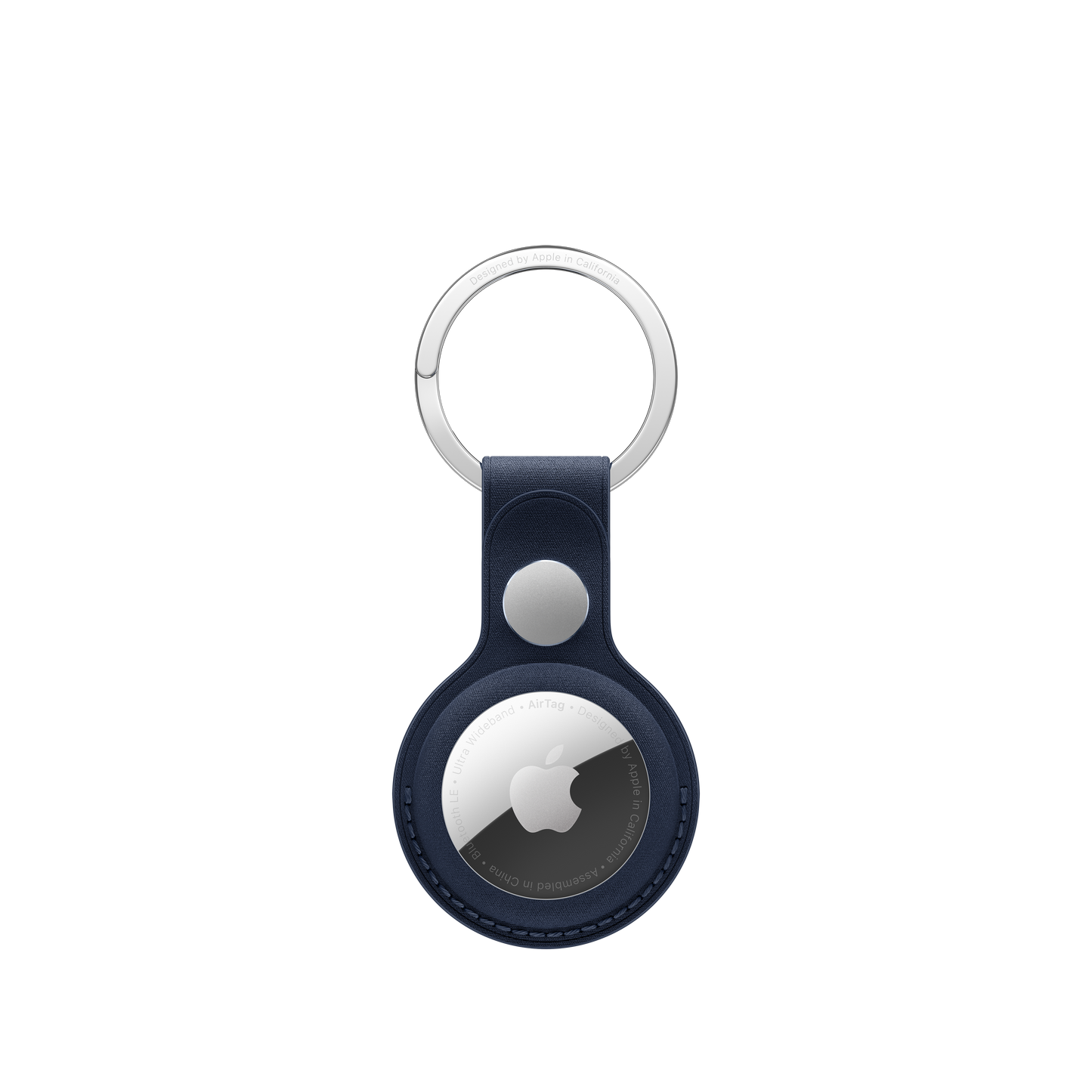 AirTag FineWoven Key Ring - Deep Blue