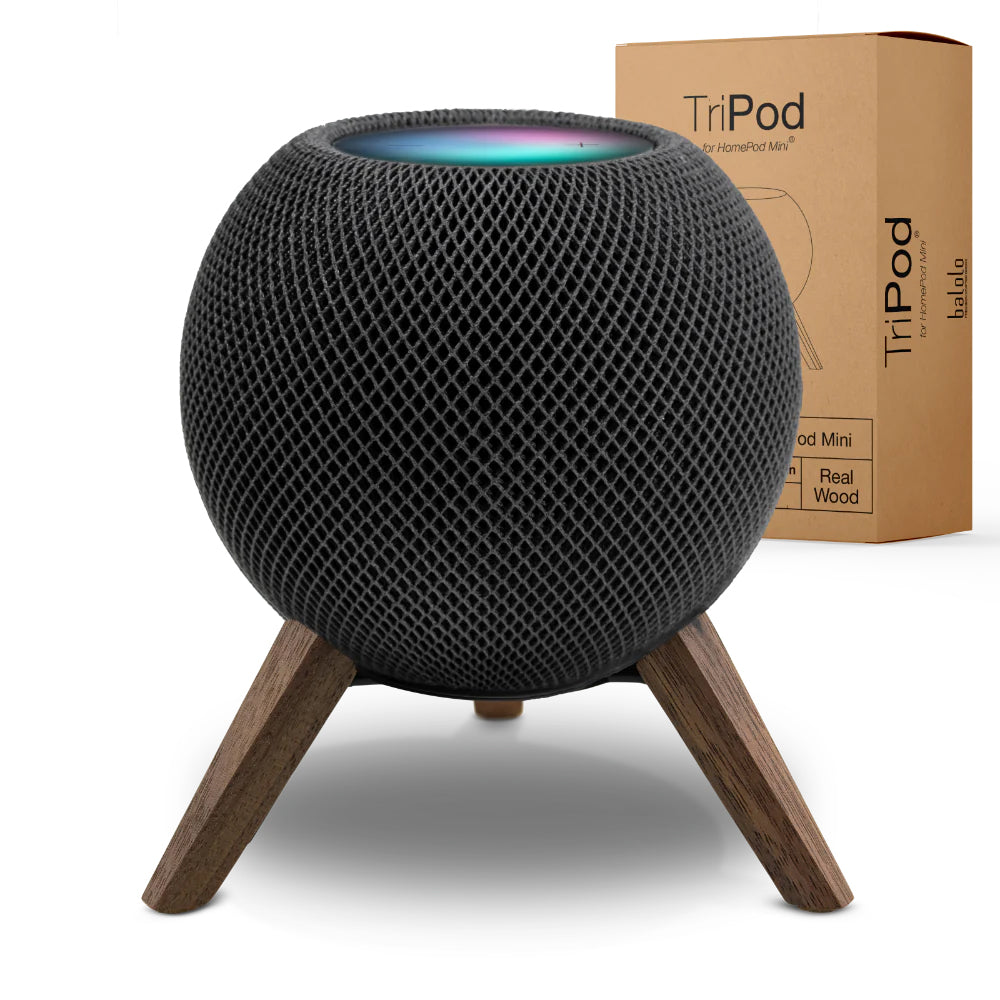 balolo HomePod Mini TriPod Black Walnut