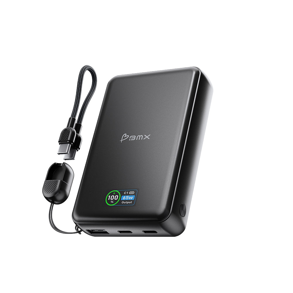 BMX 15000mAh 65W Solid State Power Bank Black B2-15-BK