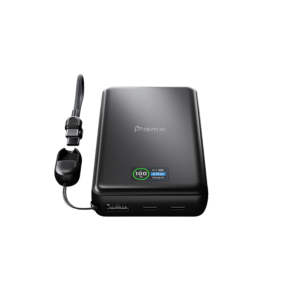 BMX 15000mAh 65W Solid State Power Bank Black B2-15-BK