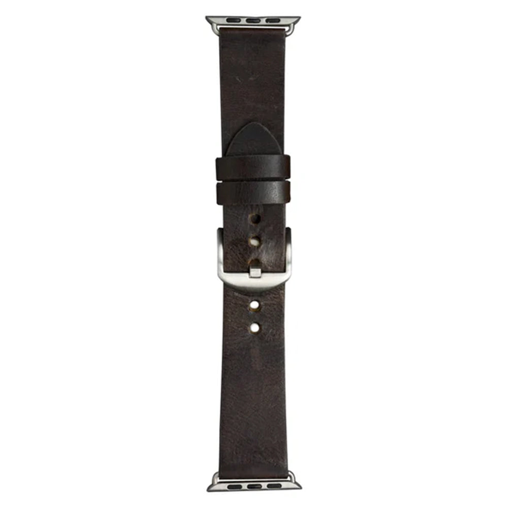 dbramante1928 Bornholm Watch Strap for Apple Watch 42/44/45/46 (2024)/49mm – Brown/Silver