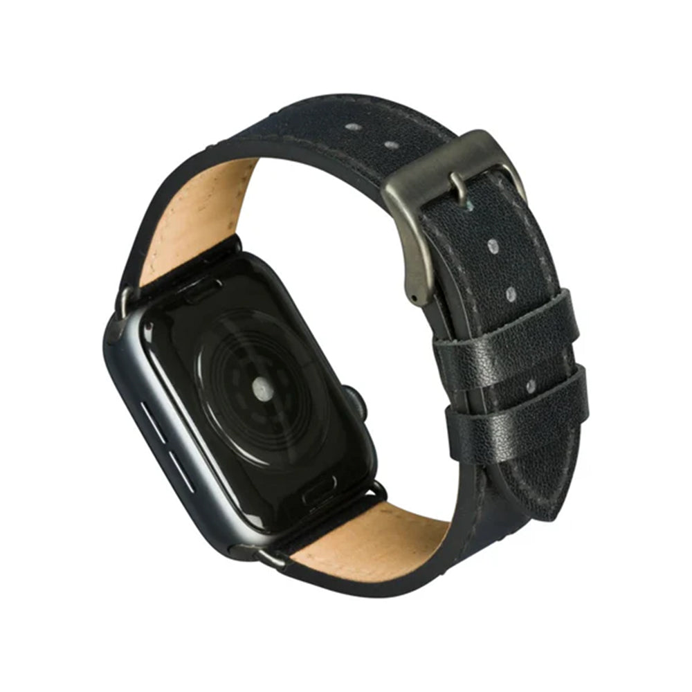 dbramante1928 Copenhagen Watch Strap for Apple Watch 42/44/45/46 (2024)/49mm – Black/Grey