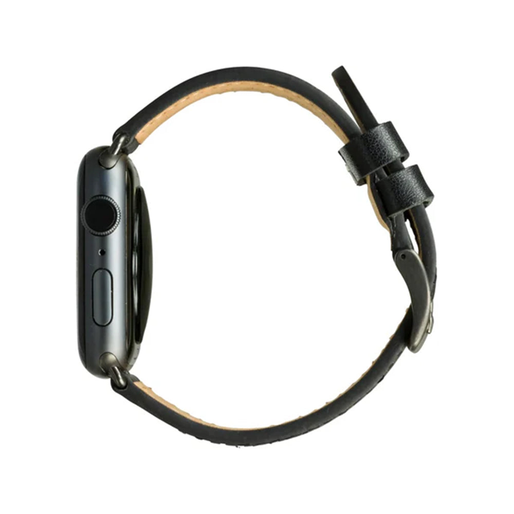 dbramante1928 Copenhagen Watch Strap for Apple Watch 42/44/45/46 (2024)/49mm – Black/Grey
