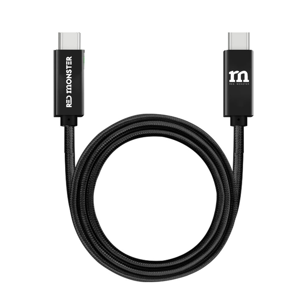 Red Monster Airnergy 8K Thunderbolt 3 USB-C to C 240W 2m Black
