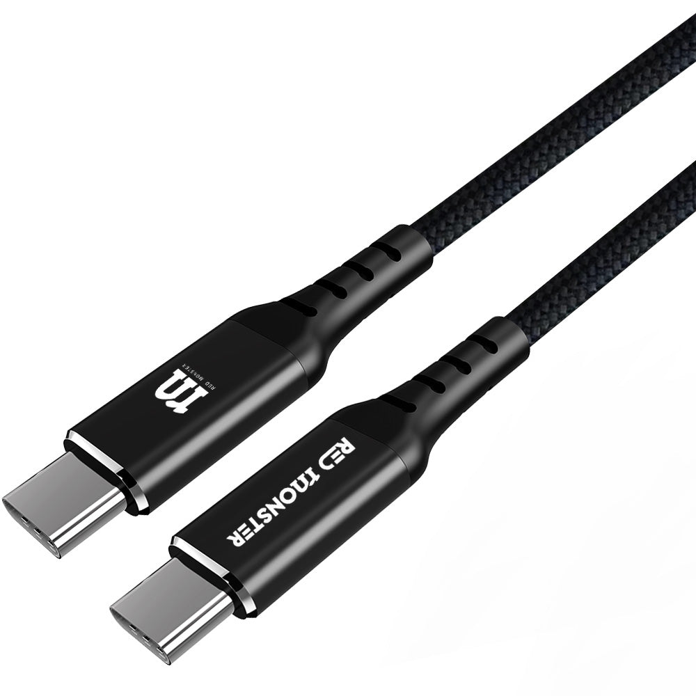 Red Monster Airnergy USB-C to C 60W 20cm Black