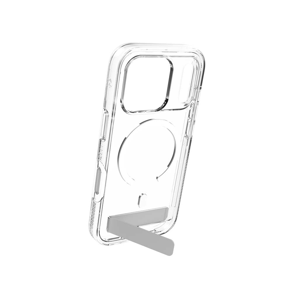 ZAGG Crystal Palace Snap KickStand Case for iPhone 17 Pro - Clear