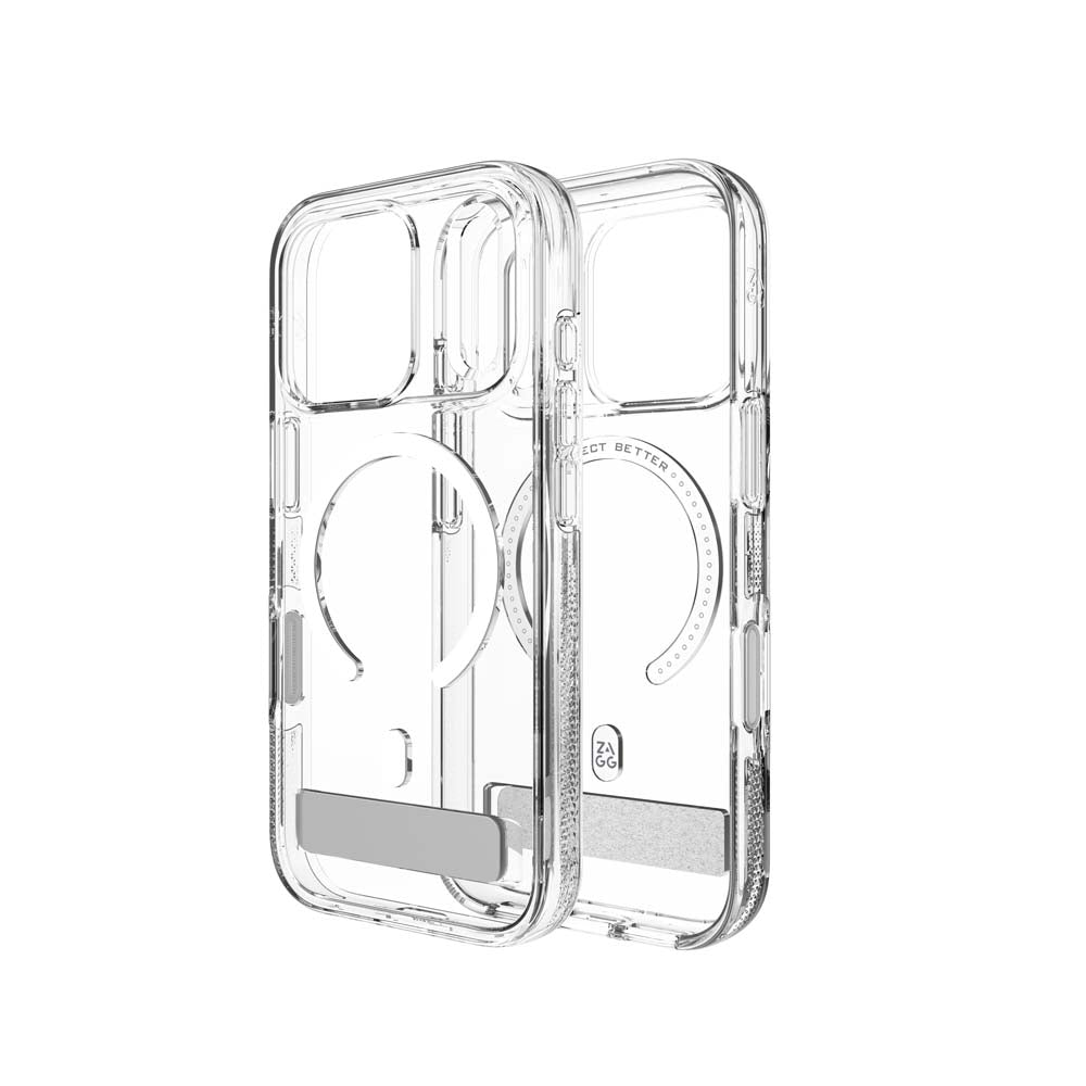ZAGG Crystal Palace Snap KickStand Case for iPhone 17 Pro - Clear