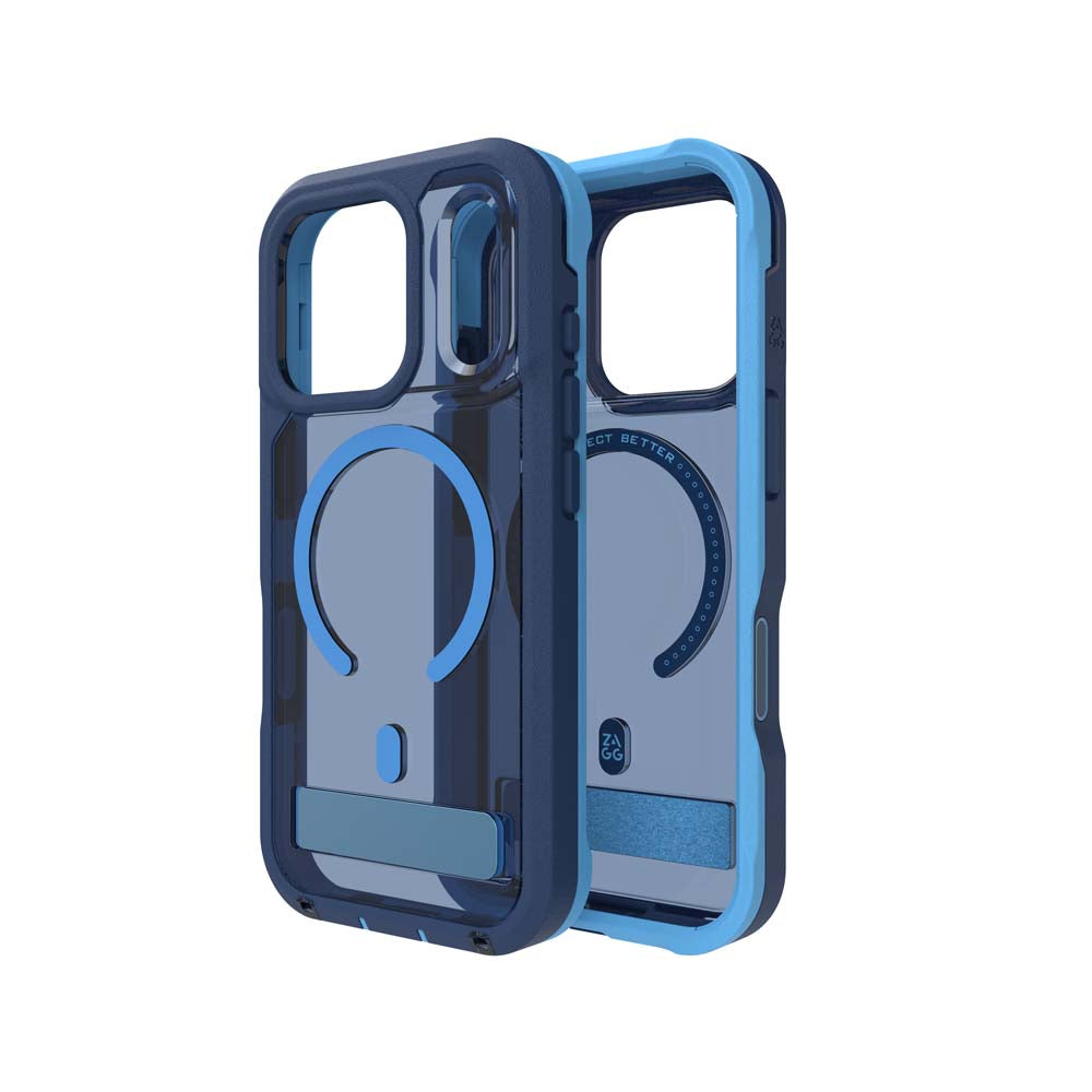 ZAGG Rainier Snap KickStand Case for iPhone 17 Pro - Cobalt Horizon