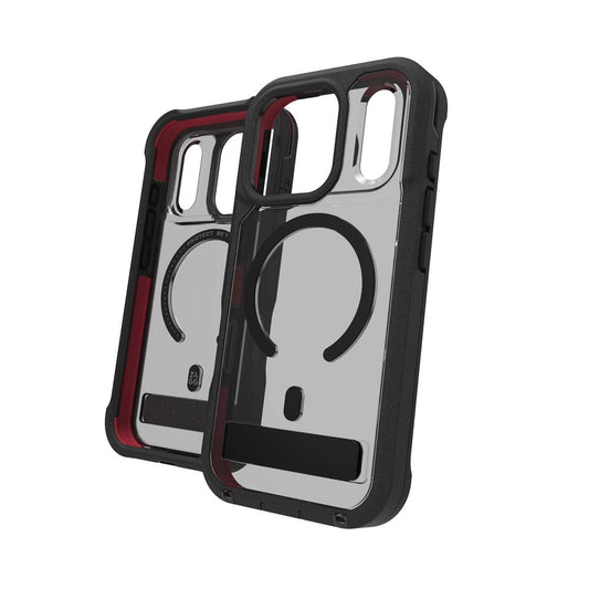 ZAGG Rainier Snap KickStand Case for iPhone 17 Pro - Smoke Black